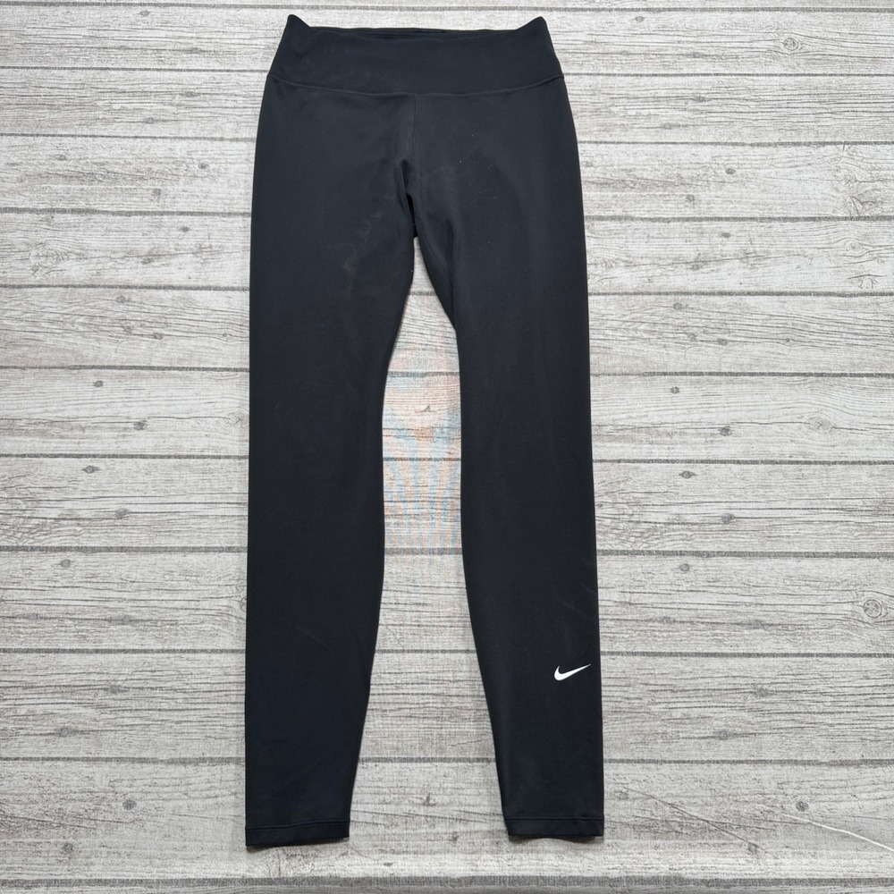 Nike Leggings Women's Medium Black Dri-FIT High Rise Athletic Training Tights